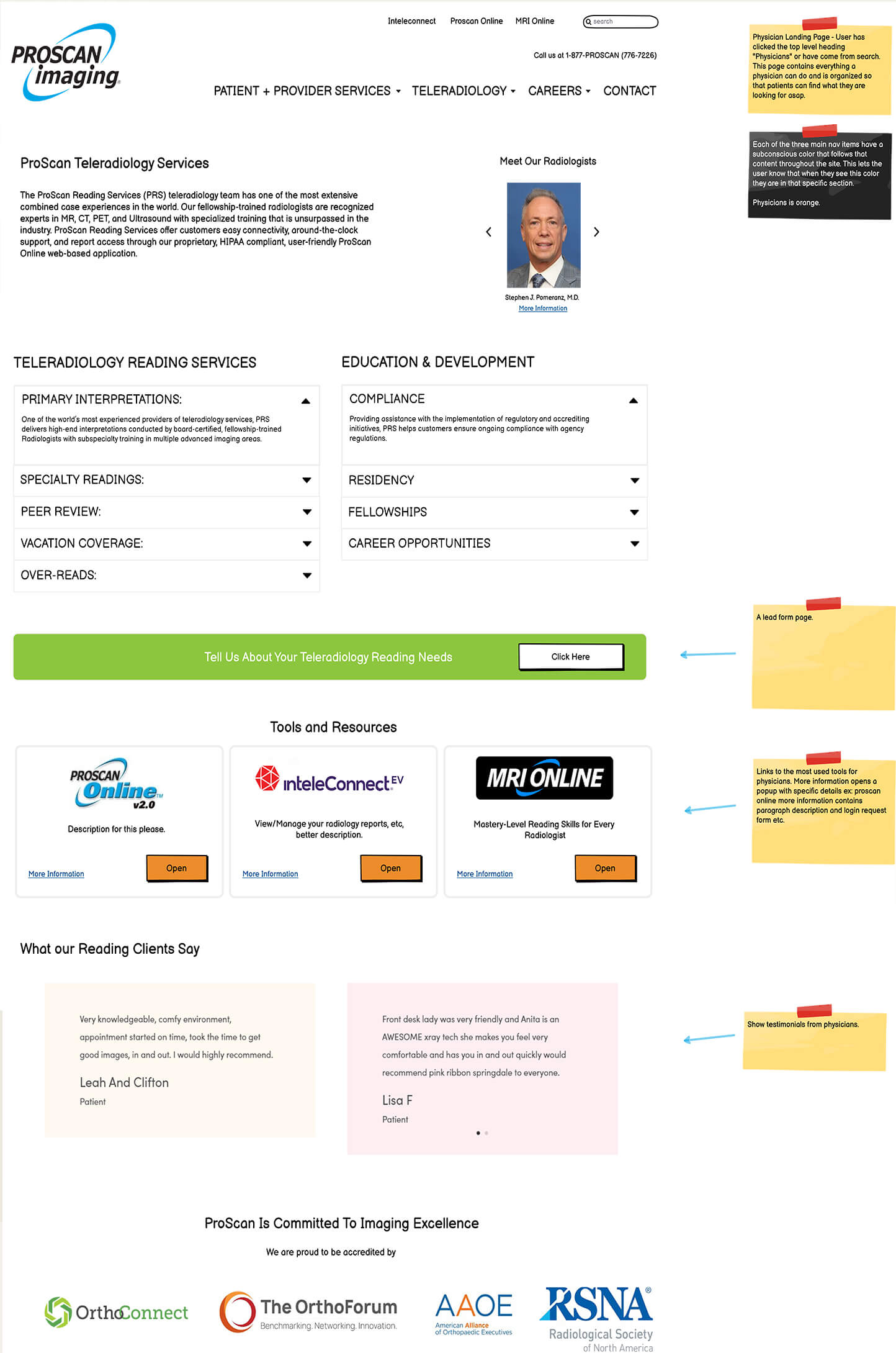 PROSCAN radiology services