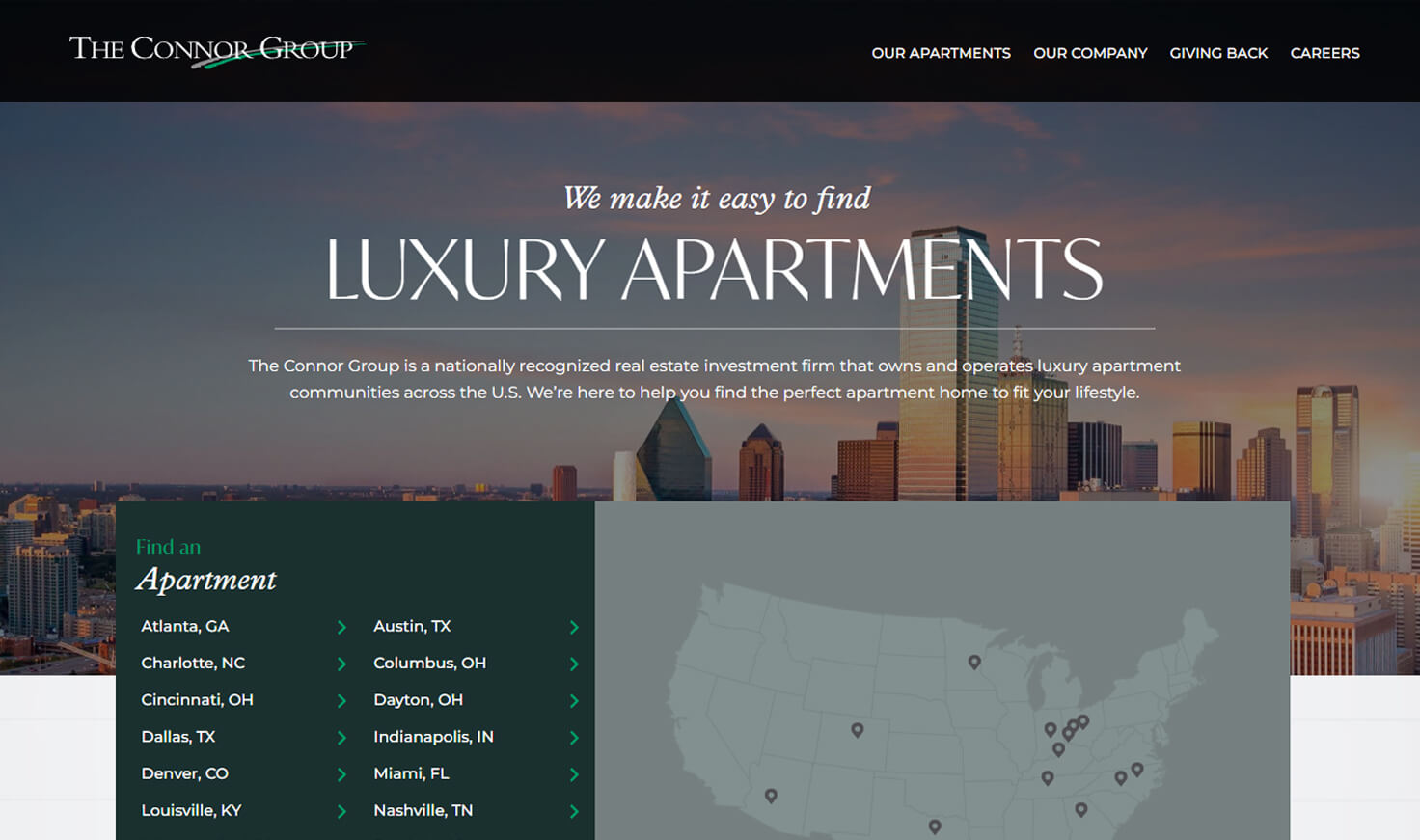 The Connor Group website